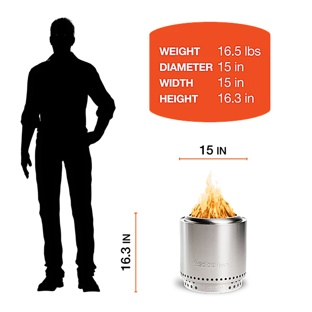 Ranger Fire Pit — Compact Smokeless Bundle