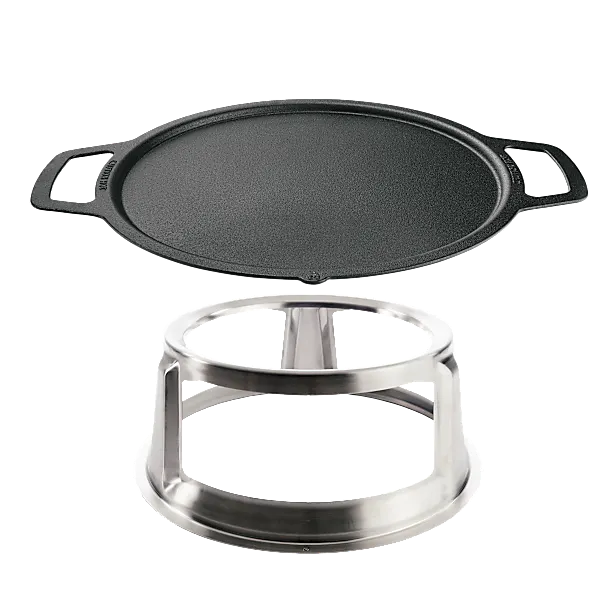 19.5" Fire Pit Cast Iron Griddle Top + Hub | Fire Pit Cast Iron Cooking