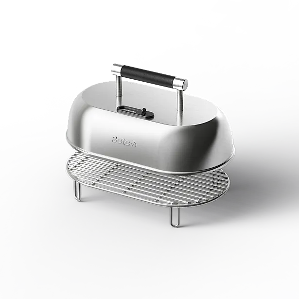 Steelfire Burger Kit - Burger Press, Steam Dome, and Wire Rack