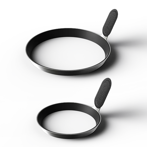 Steelfire Pro Kit | Egg & Pancake Ring, Scoop Tongs, Chop Scraper